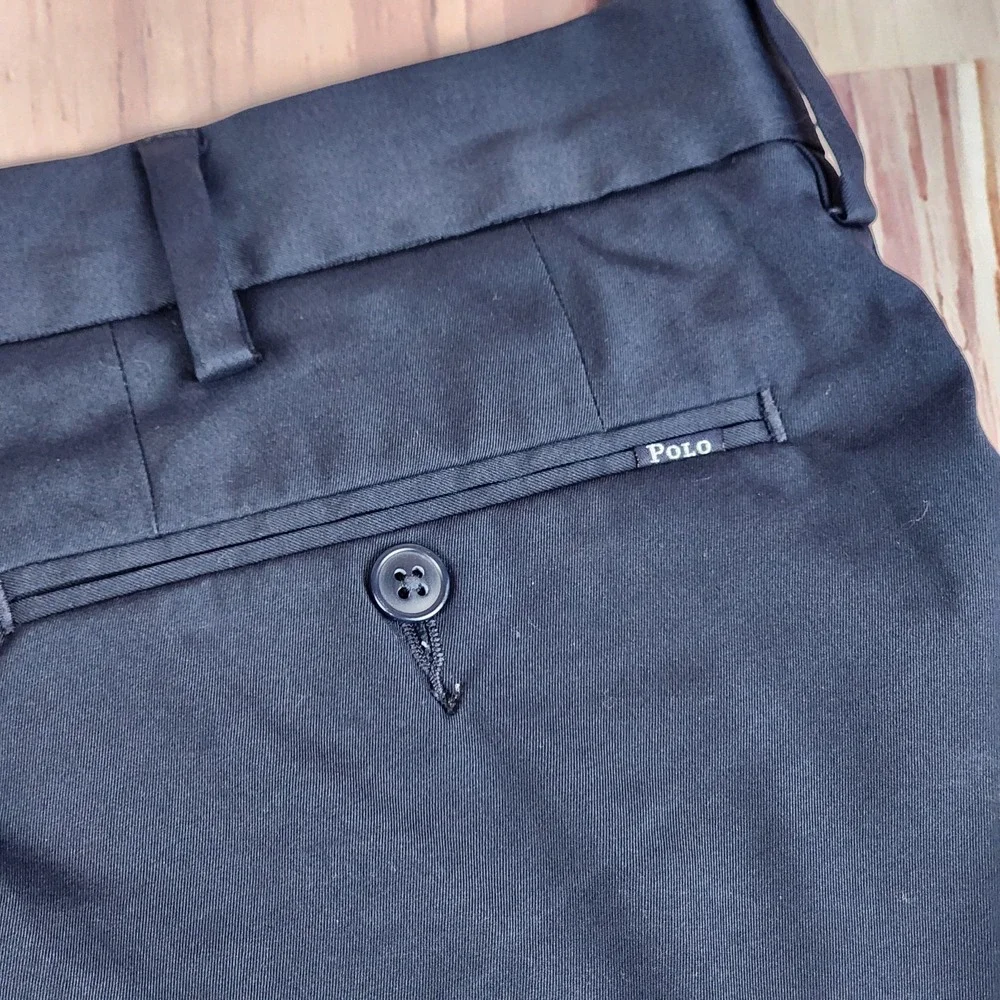Polo Ralph Lauren Performance Chino Shorts‎ Mens 32 Navy Blue Lightweight 10
